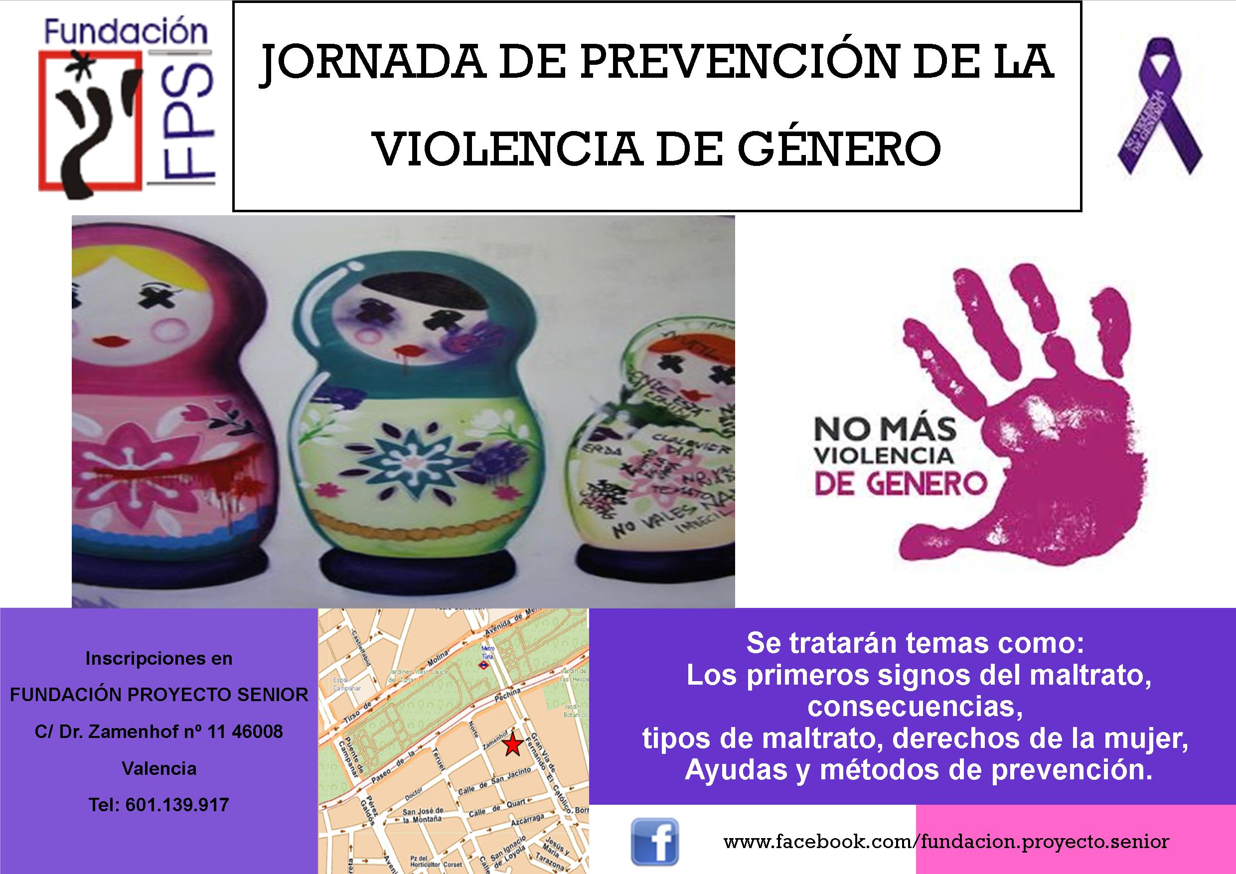 Cartel jornada violencia genero fps
